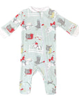 designer children's  pima cotton footed pajama by heyward house with equestrian print