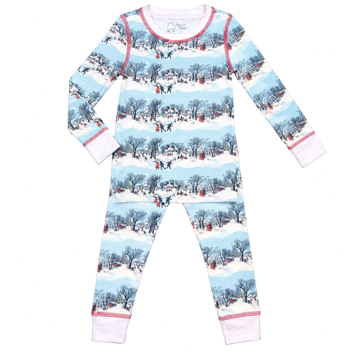Heyward House Classic Christmas Village 2-Piece Pajama Set product photo