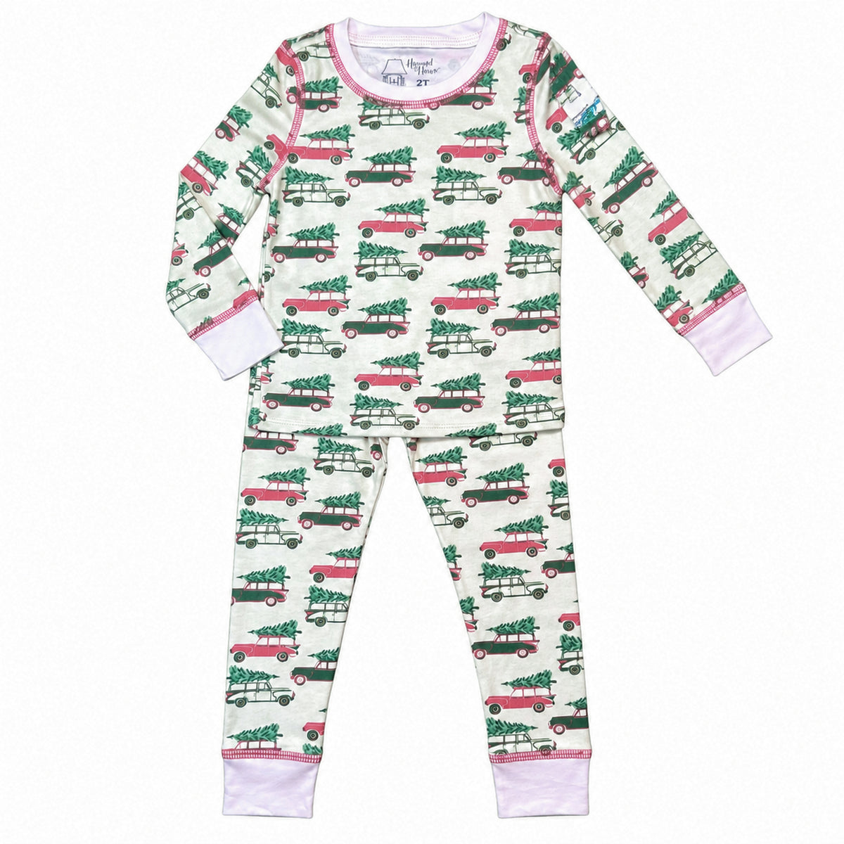Heyward House Christmas Cars 2-Piece Pajama Set product photo