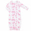 Heyward House Pink Bubblegum Safari Baby Gown product photo