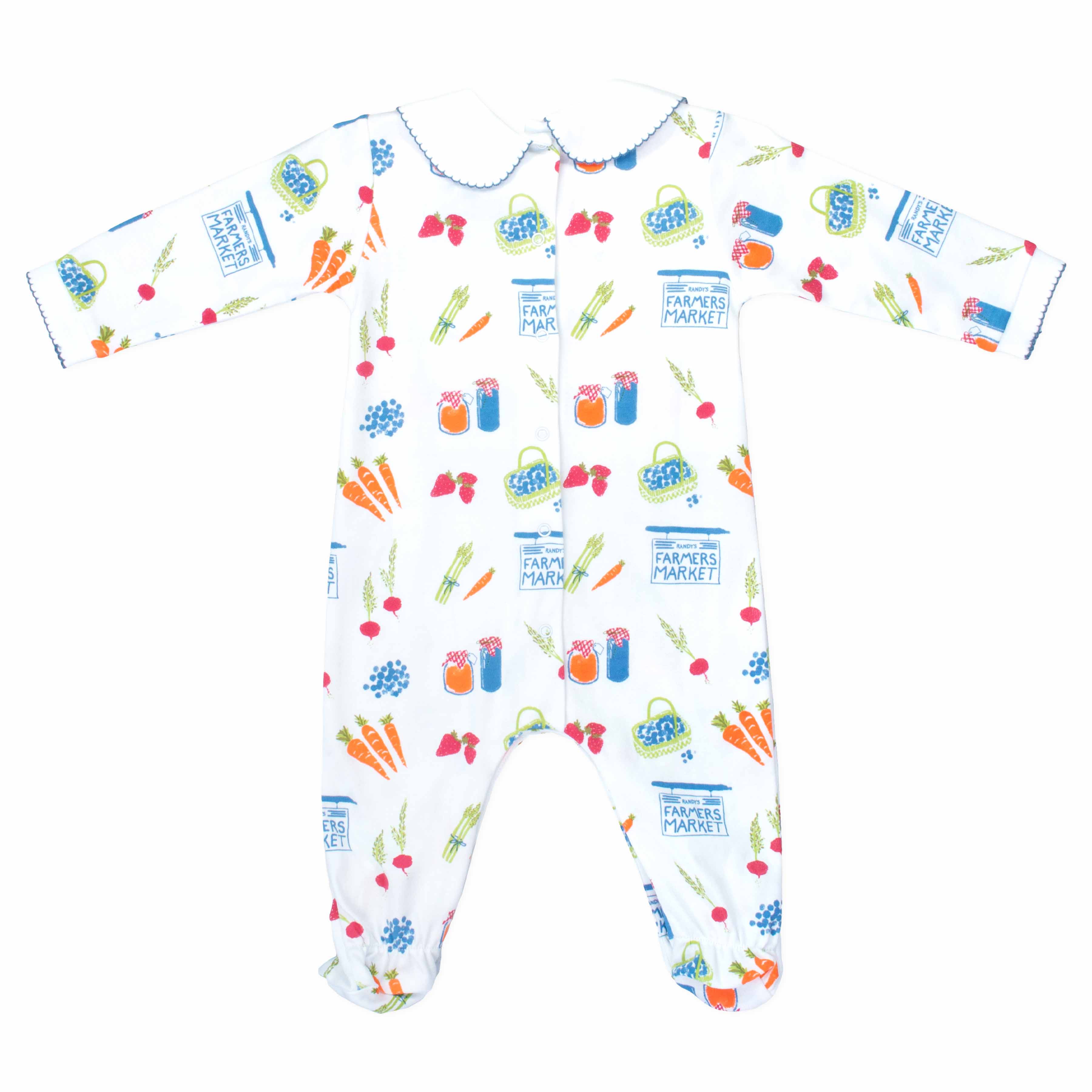 Boys Footless Playsuit with Peter Pan Collar main image 0