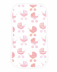 heyward house burp cloth with baby carriage pattern
