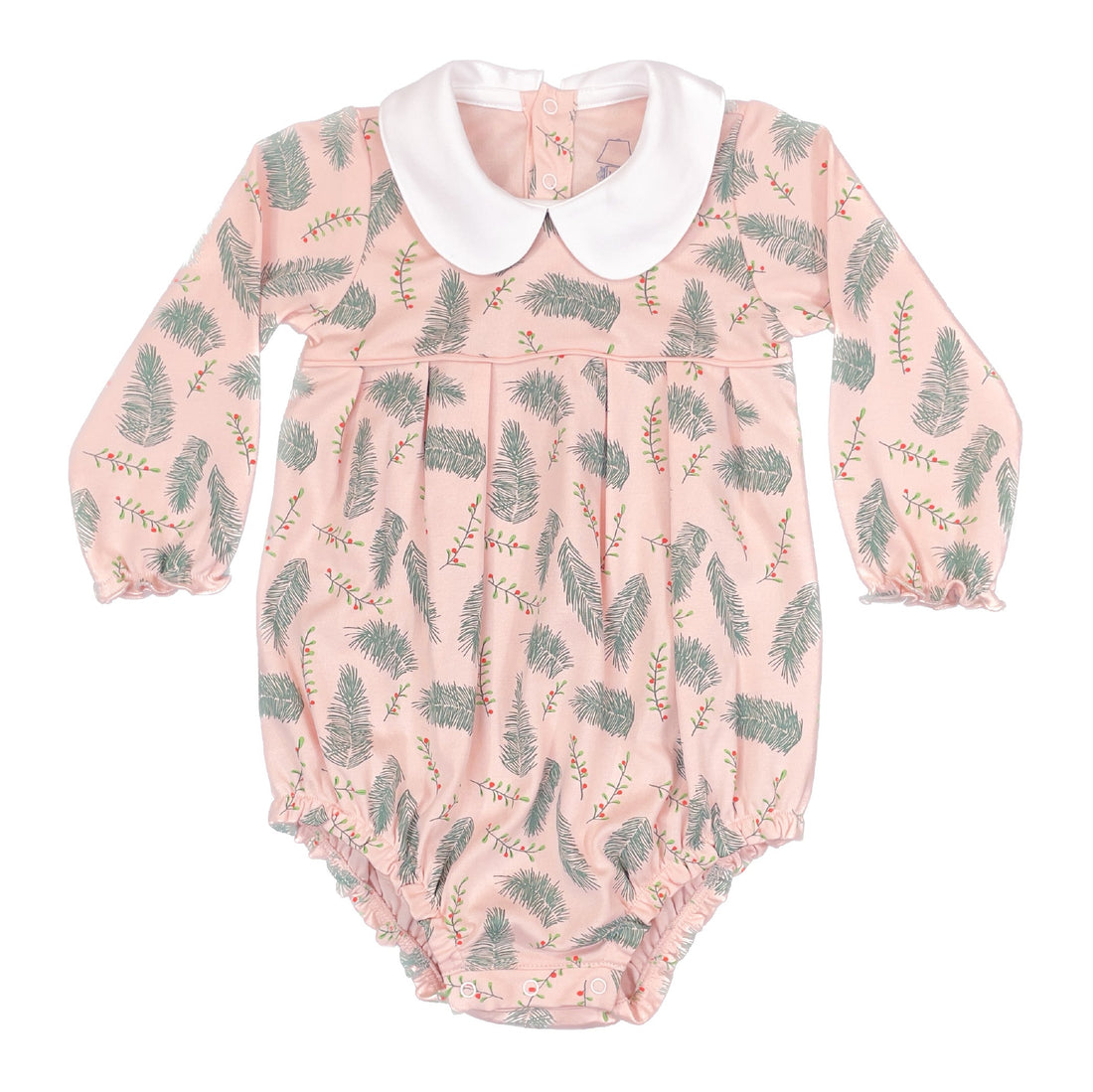 Long Sleeve Girls Pleated Bubble