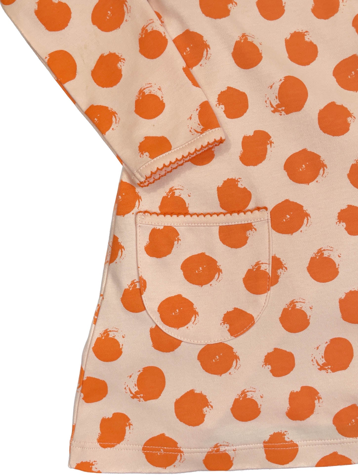 Details of Heyward House Orange Polka Dot Pocket Twirl Dress